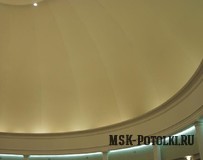 Самый большой натяжной круглый куполообразный потолок
