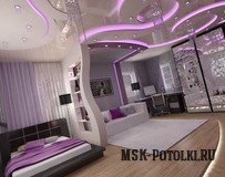 Дизайн интерьера комнаты с натяжными потолками