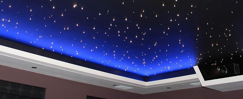 Натяжные потолки с подсветкой Звездное небо