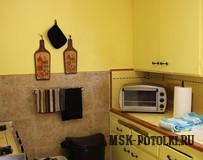Натяжные потолки в кухне и гостиной с фото