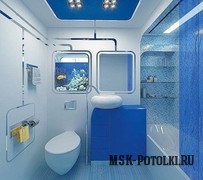 Проект дизайна ванной с натяжными потолками